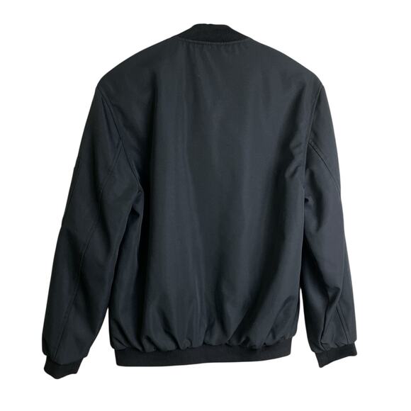 Retro Rifle Fiesta Bomber Jacket XS Black Full Zip Reversible Red Floral NWT - Picture 4 of 11